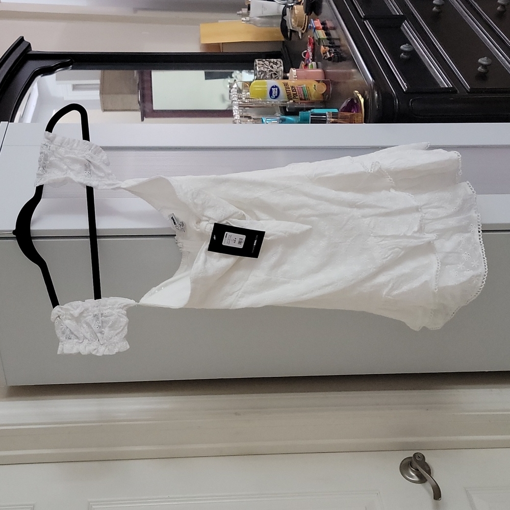 White mini dress